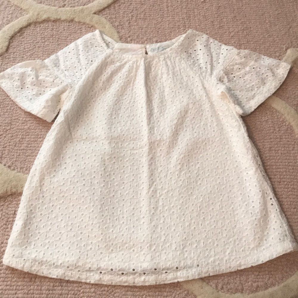 Cat & Jack eyelet flutter sleeve